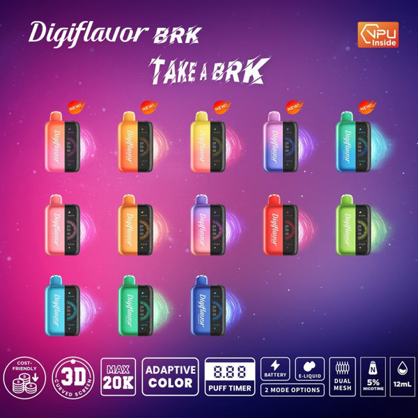Digi Flavor BRk by GeekBar full flavor 20k puff disposable device