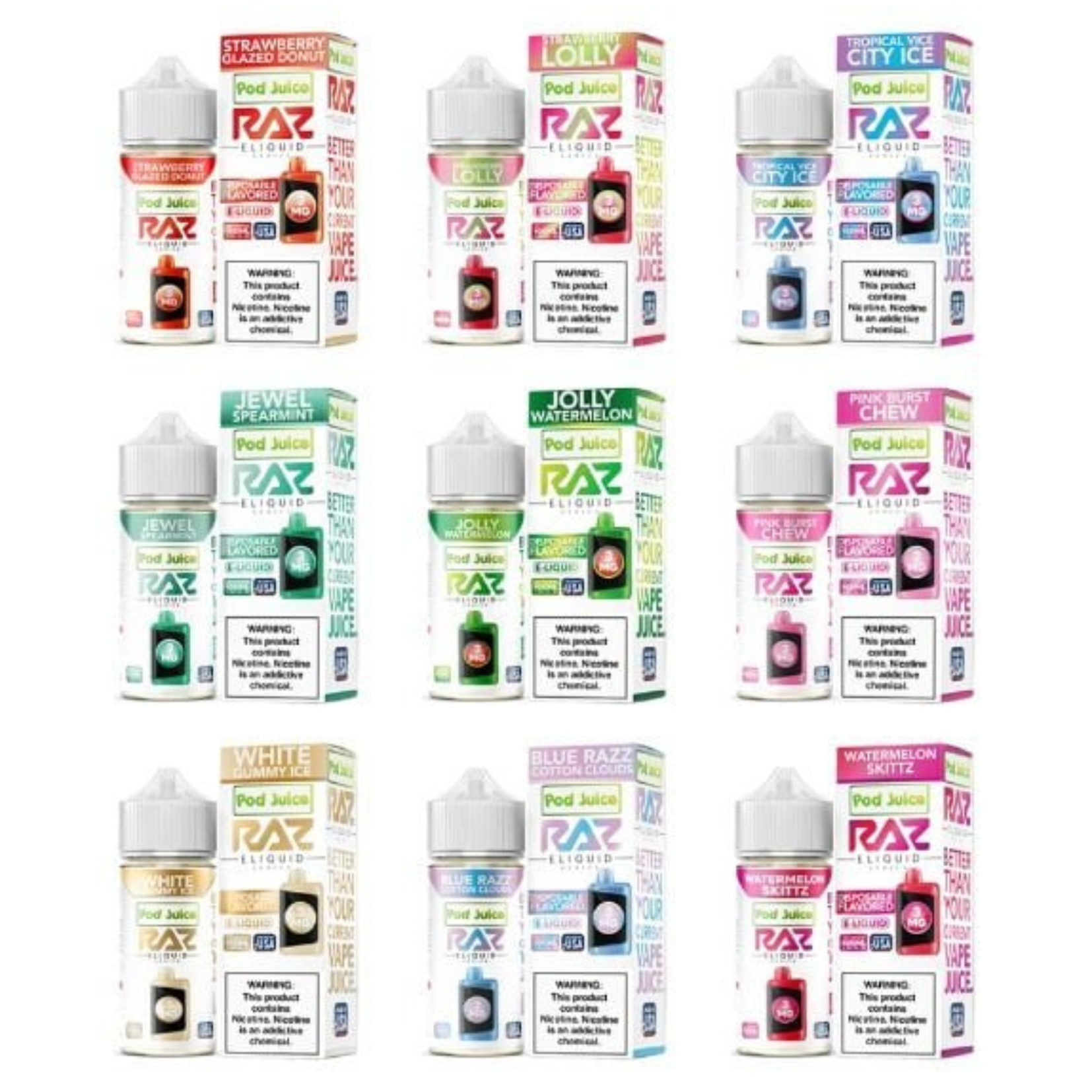 Pod Juice RAZ Edition Salt Nic