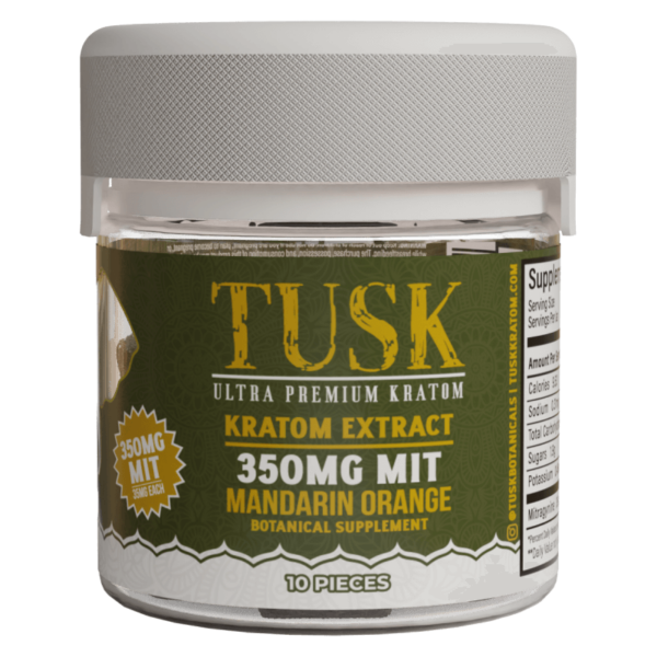 Tusk Kratom Extract Gummies 350MG Single Bottle