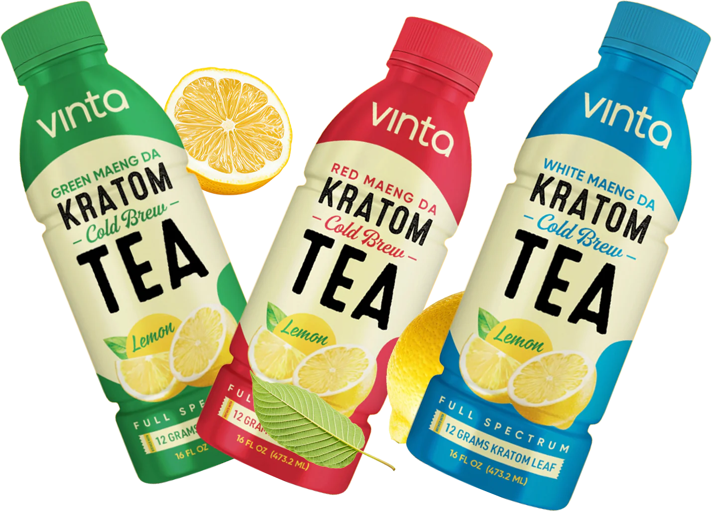 Vinta Cold Brewed Kratom Leaf Powder Teas
