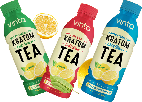 Vinta Cold Brewed Kratom Leaf Powder Teas