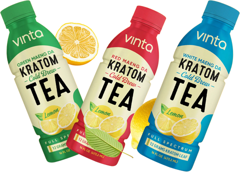 Vinta Cold Brewed Kratom Leaf Powder Teas
