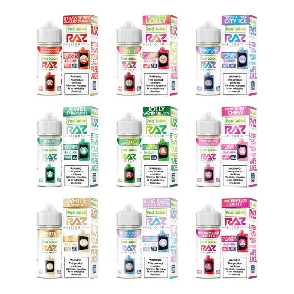 Pod Juice X Raz Salt Nic