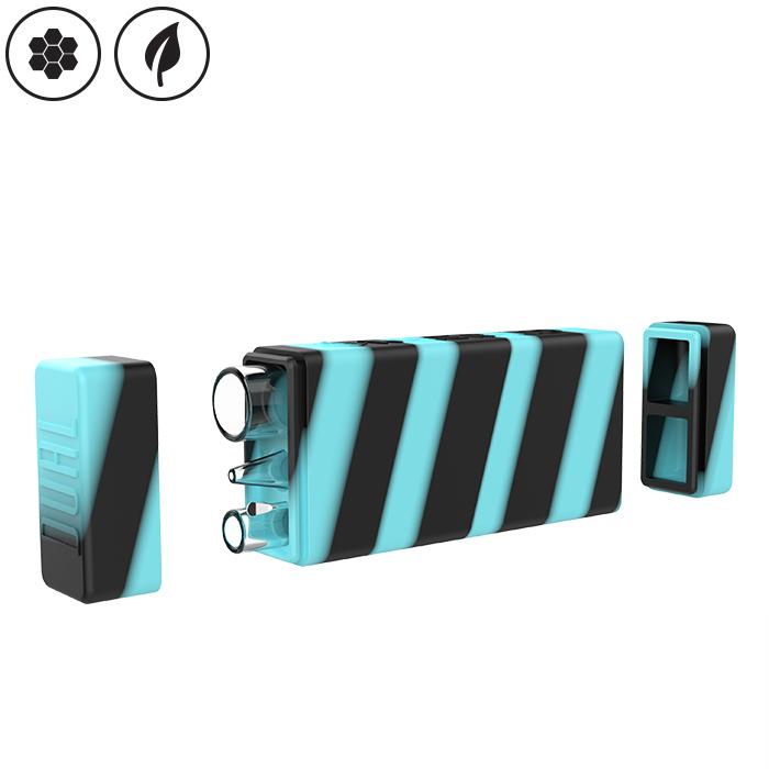 White Rhino Dual Silicon With Quartz Glass Straw & Chillum